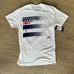 NWT Adidas USA Golf Stars/Stripes T-Shirt